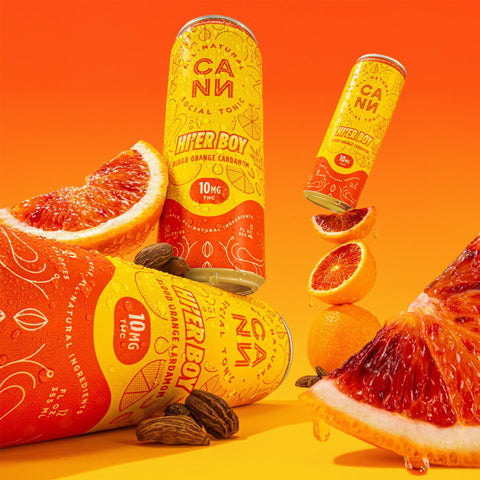 Hi'er Boy Blood Orange Cardamom Social Tonic 10mg THC - Hemp House