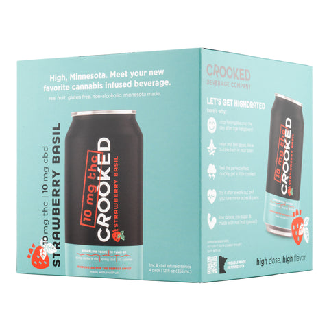 CROOKED Infused Tonic High Dose 10 mg THC (3 Flavors)
