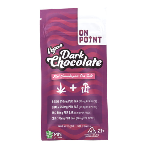 ON POINT Functional Mushroom Chocolate 50mg THC (2 Blends) - Hemp House