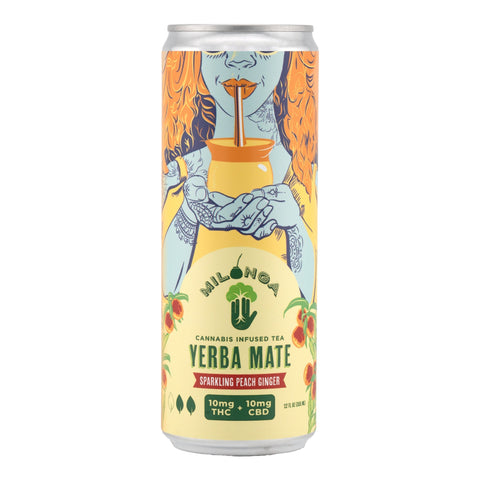 Peach Ginger Cannabis Infused Yerba Mate Tea 10mg THC - Hemp House