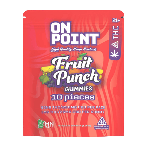 ON POINT Delta - 9 THC Gummies 50mg THC (3 Blends) - Hemp House