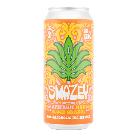 Smazey Grapefruit Mango Blood Orange THC Seltzer