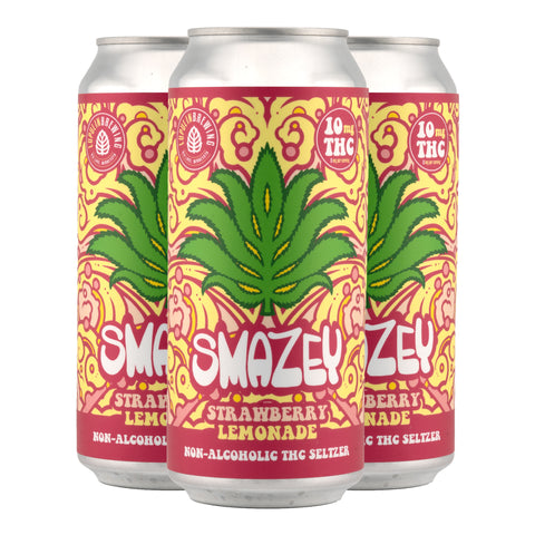 Smazey Strawberry Lemonade THC Seltzer (4 pack)