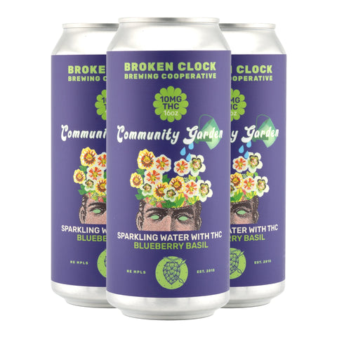 Community Garden Black Cherry Sparkling Water 10mg THC - Hemp House