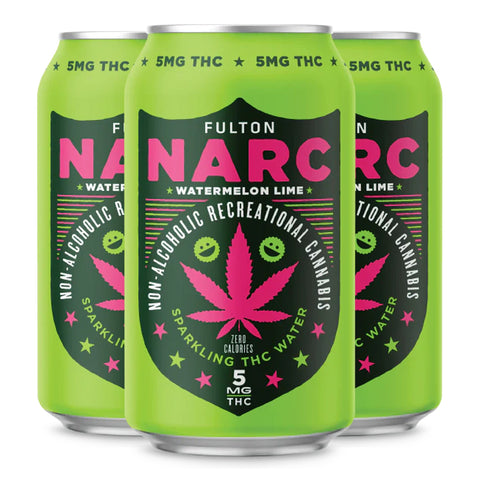 Narc Blood Orange Lemonade Sparkling Water 5mg THC - Hemp House
