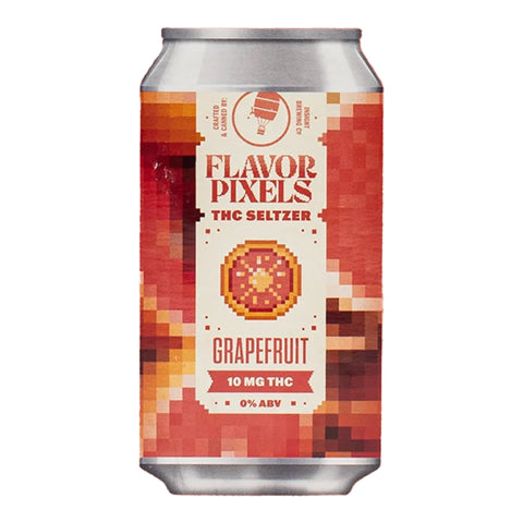 Flavor Pixels Grapefruit Seltzer 10mg THC - Hemp House