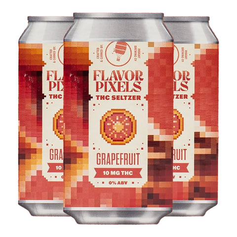 Flavor Pixels Grapefruit Seltzer 10mg THC - Hemp House