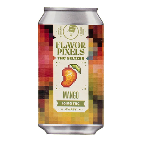 Flavor Pixels Mango Seltzer 10mg THC - Hemp House