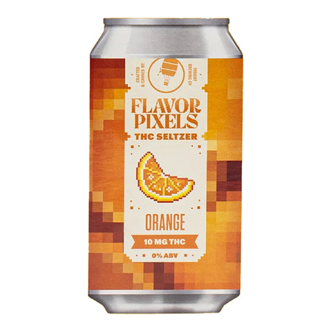 Flavor Pixels Orange Seltzer 10mg THC - Hemp House