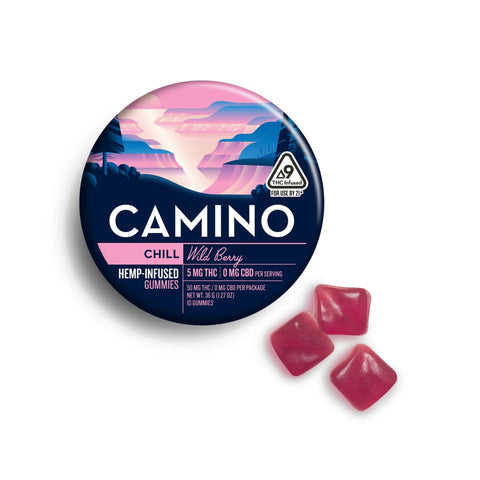 Camino "Sleep" Blueberry THC+CBN Gummies 50mg THC - Hemp House