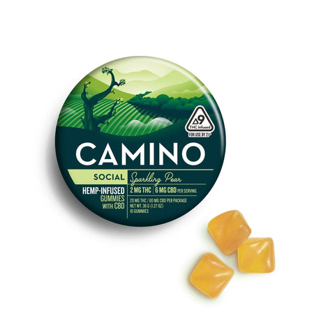Camino "Sleep" Blueberry THC+CBN Gummies 50mg THC - Hemp House