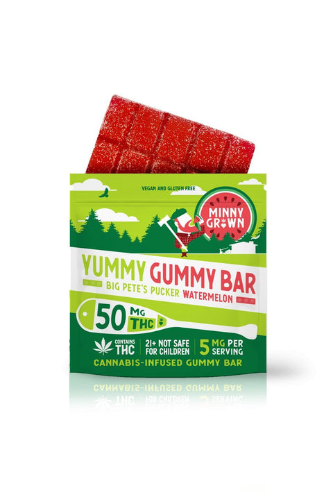 Peach - of - a - Day Yummy Gummy Bar 50 mg THC - Hemp House