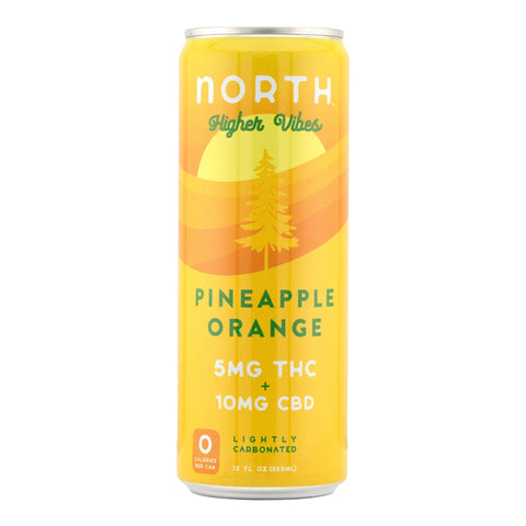 Higher Vibes Blackberry Mango THC+CBD Sparkling Seltzer 5mg THC - Hemp House
