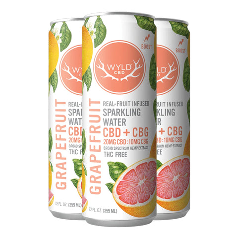 Blueberry Pomegranate Real - Fruit Infused Sparkling Water CBD+CBN - Hemp House