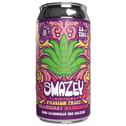 Smazey Passion Fruit Strawberry Watermelon THC Seltzer