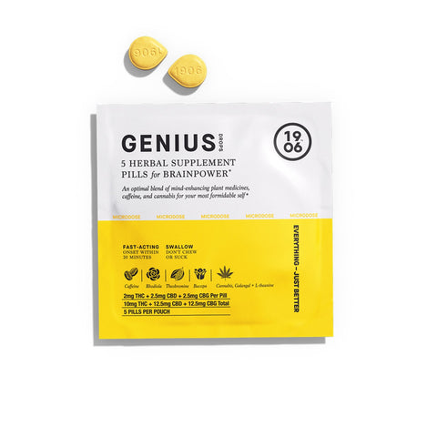 Genius Herbal Supplement Pills 10mg THC - Hemp House