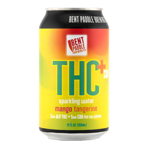 Mango Tangerine THC+CBD Sparkling Water 5mg THC - Hemp House