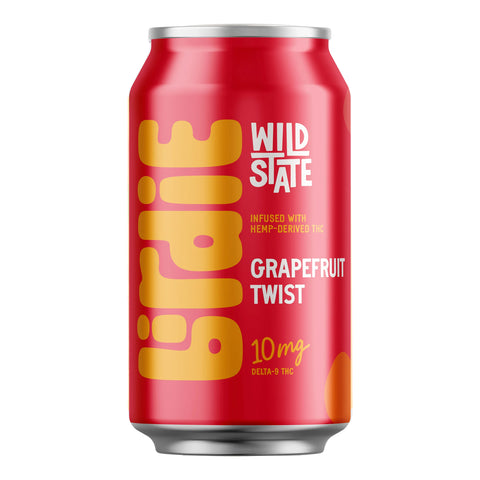 Birdie Grapefruit Twist Sparkling Water 10mg THC - Hemp House