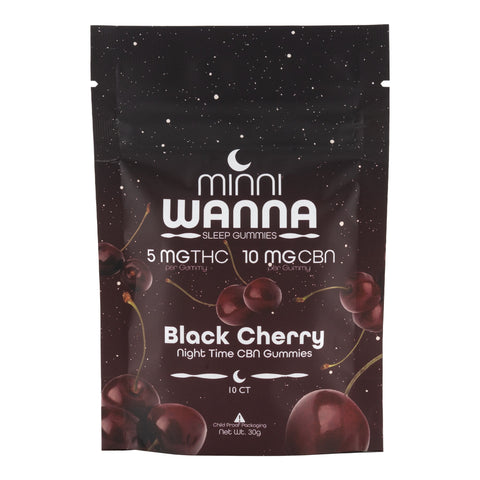 Black Cherry THC+CBN Sleep Gummies 50mg THC - Hemp House