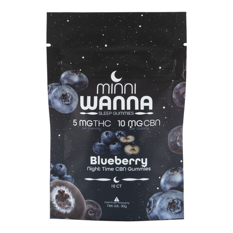 Blueberry THC+CBN Sleep Gummies 50mg THC - Hemp House