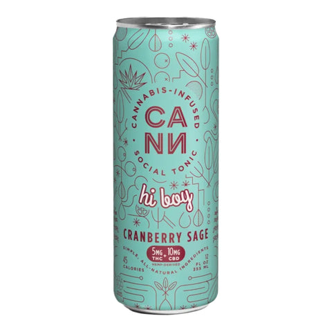 Hi Boy Cranberry Sage Infused Social Tonic 5mg THC - Hemp House