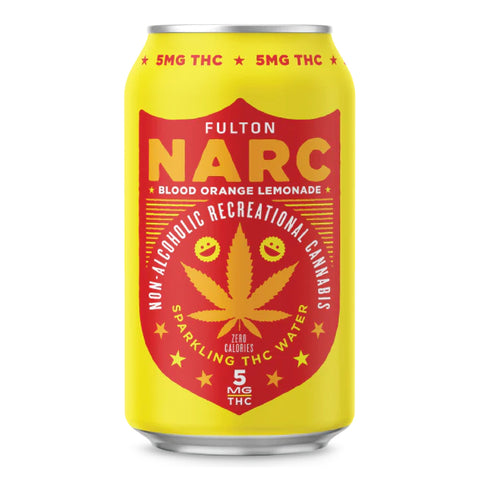 Narc Blood Orange Lemonade Sparkling Water 5mg THC - Hemp House