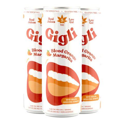 GIGLI THC Blood Orange Margarita Cocktail 5mg (4 pack)