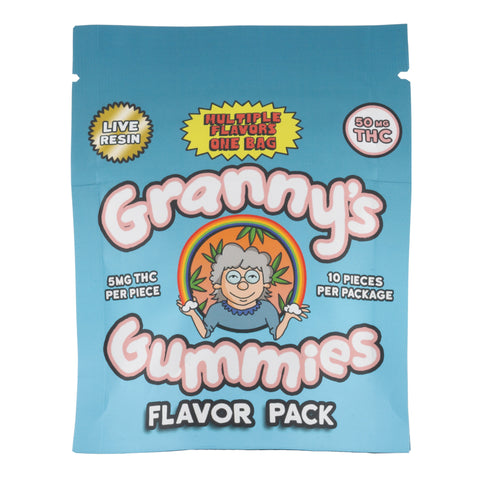 GRANNY'S Live Resin Gummies 50mg THC (4 Flavors)