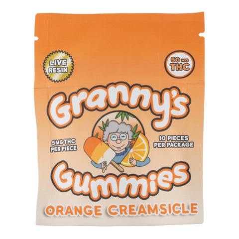 Orange Creamsicle Live Resin Gummies 50mg THC - Hemp House