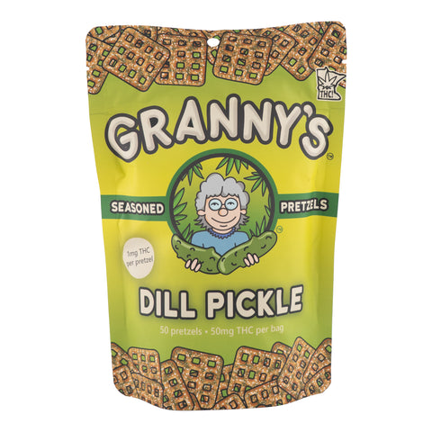 Dill Pickle Seasoned Pretzels 50mg THC - Hemp House