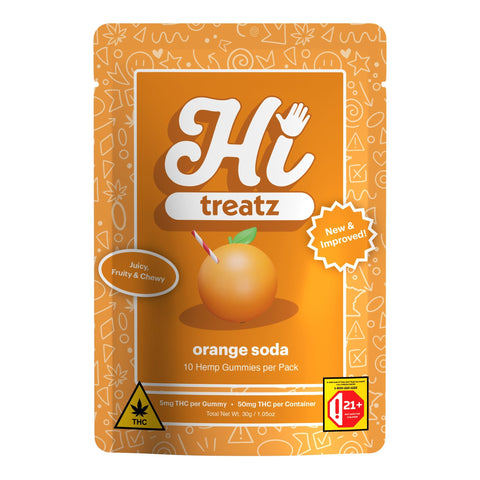 Orange Soda Gummies 50mg THC - Hemp House