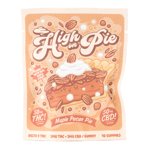 HIGH ON PIE 1:1 THC Gummies 50mg THC (5 Flavors) - Hemp House Store