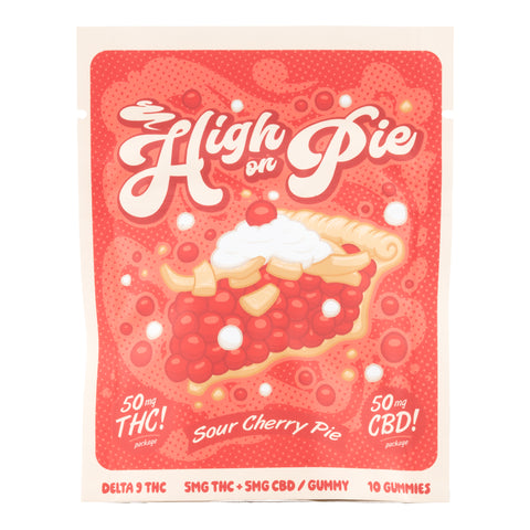 HIGH ON PIE 1:1 THC Gummies 50mg THC (5 Flavors) - Hemp House Store