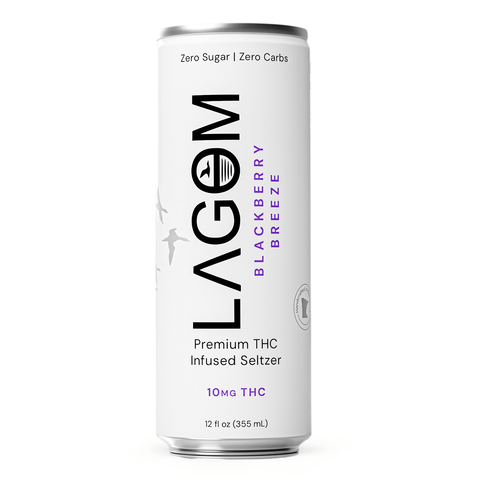 LAGOM NATURALS Infused Seltzer 10mg THC (4 Flavors) - Hemp House