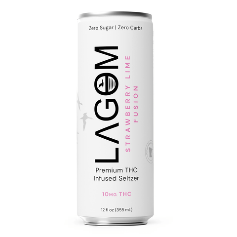 LAGOM NATURALS Infused Seltzer 10mg THC (4 Flavors) - Hemp House