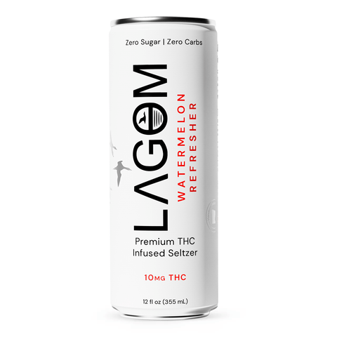 LAGOM NATURALS Infused Seltzer 10mg THC (4 Flavors) - Hemp House