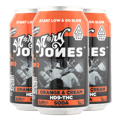 Mary Jones Orange & Cream 10mg Soda - 4pack