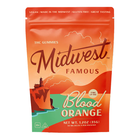 Blood Orange Infused Gummies 50mg THC - Hemp House