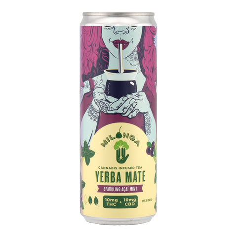 Acai Mint Cannabis Infused Yerba Mate Tea 10mg THC - Hemp House
