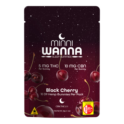Black Cherry THC+CBN Sleep Gummies 50mg THC - Hemp House