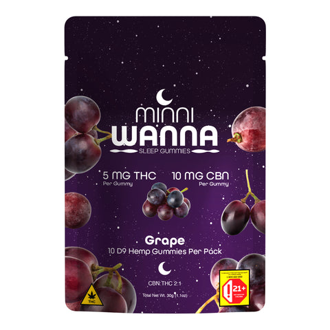 Grape THC+CBN Sleep Gummies 50mg THC - Hemp House