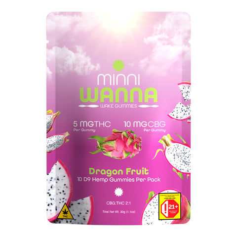 Dragonfruit THC+CBG Wake Gummies 50mg THC - Hemp House