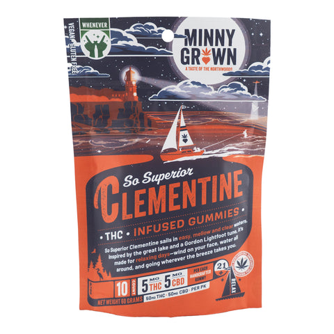 So Superior Clementine Cannabis - Infused THC+CBD Gummies 50mg THC - Hemp House