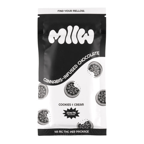 Cookies & Cream Infused Chocolate Bar 48mg THC - Hemp House