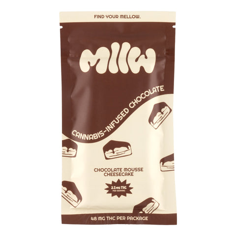 Chocolate Mousse Cheesecake Infused Chocolate Bar 48mg THC - Hemp House