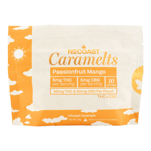 Mango Passion Fruit THC+CBG Caramelts 50mg THC - Hemp House