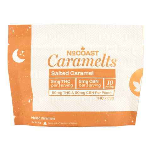 Salted Caramel THC+CBN Caramelts 50mg THC - Hemp House
