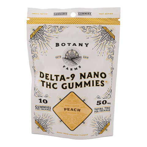Peach Nano THC Gummies 50mg THC - Hemp House