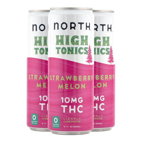 High Tonics Strawberry Melon Sparkling Seltzer 10mg THC - Hemp House