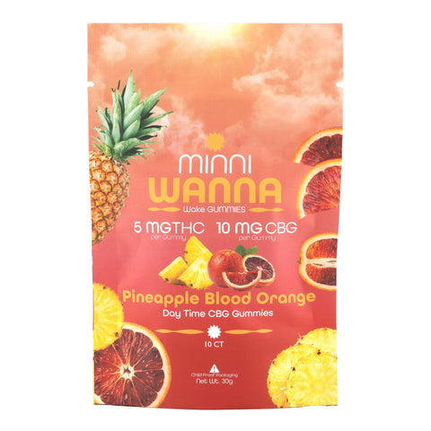 Pineapple Blood Orange THC+CBG Wake Gummies 50mg THC - Hemp House